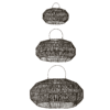 Pakabinamas šviestuvas SET3 Rattan Black