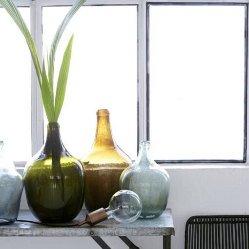 Alternative view of Stiklinė vaza Bottle Rec Olive Green